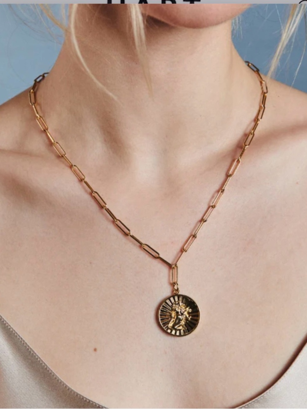 Hart - NWOT - Link chain and lion strength pendant